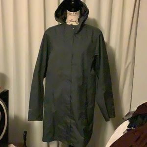 Eddie Bauer size TXL trench coat Mackenzie in dark smoke adj hood w/stormrepel